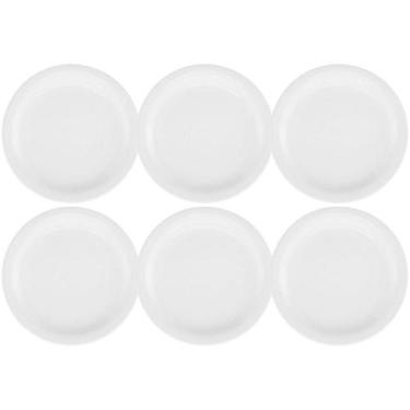 Imagem de Jogo De Jantar Oxford Pratos Rasos 27cm 06 Peças Gourmet Branco Carâmi