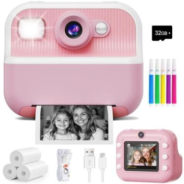 Imagem de Câmera Instantânea Infantil DUDUDRAGON com Vídeo 1080P e Cartão SD de 