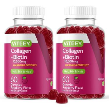 Imagem de Gummies Viteey Colágeno E Biotina Para Cabelos, Pele E Unhas-Unissex
