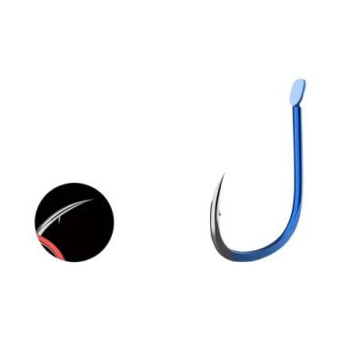 Imagem de Anzóis De Pesca De Aço Carbono Vermelho Com Espinhos 1-10  Caixa Com 5
