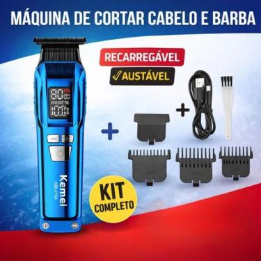 Imagem de Aparador De Barba Kemei 2796 Masculino Corte Uniforme E Preciso Entreg