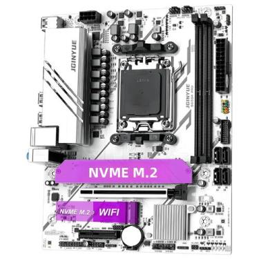 Imagem de Placa-Mãe AMD B650M MATX DDR5 6000MHz M.2 SATA USB3.2 Dual Channel Ryz