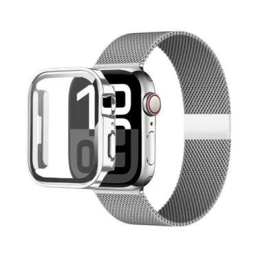 Imagem de Pulseira Milanese Em Ouro, Prata E Estampa De Leopardo Para Apple Watc