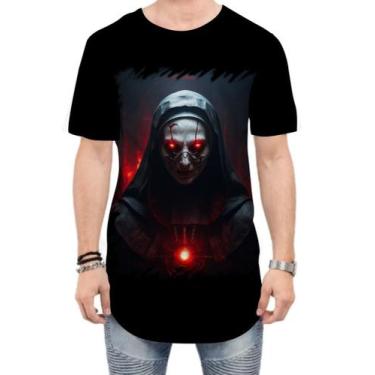 Imagem de Camiseta Longline Freira do Mal Terror Possuída 2 - Kasubeck Store, M