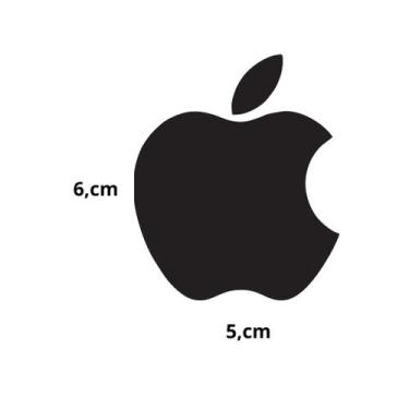 Imagem de Adesivo Apple Maça 6x5cm Imac Iphone Ipad Diversas Cores Decoração Ade