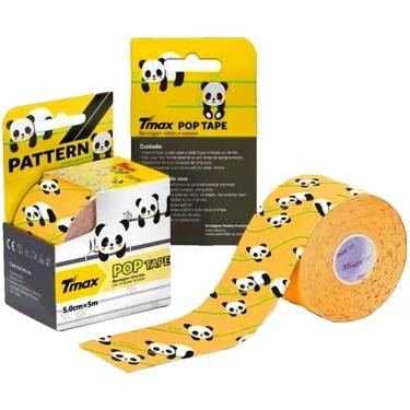 Imagem de Bandagem Elástica Kinesio Tmax 5cm X 5m Estampa Panda