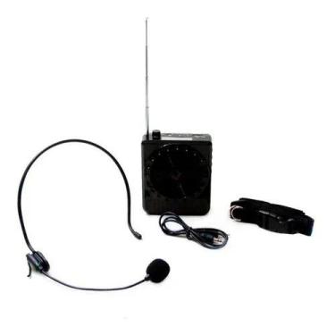 Imagem de Amplificador Megafone Microfone Kit Completo Para  Professor - S/M