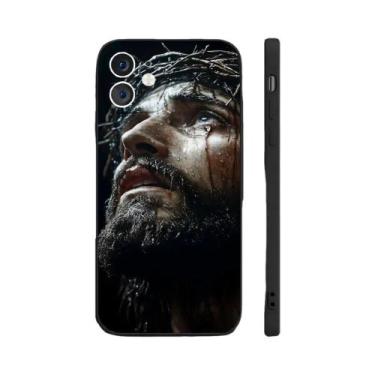 Imagem de Capa De Silicone Cruz De Jesus Para iPhone 16 15 14 13 12 11 pro Max D