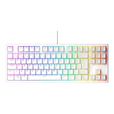 Imagem de Teclado Mecânico Gamer Husky Sled, TKL, Branco, ABNT2, RGB, Switch Gateron G Pro Red -...