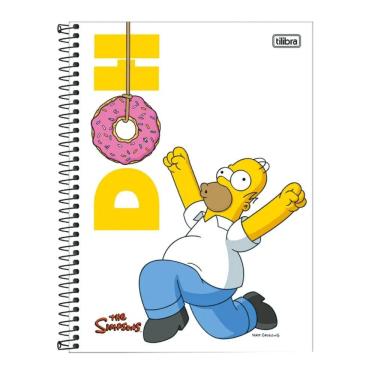 Imagem de Caderno Espiral Capa Dura Universitário 1 Matéria Simpsons 80 Folhas Tilibra Estampa 11