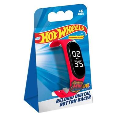 Imagem de Relógio Digital Hot Wheels Botton Racer - Fun