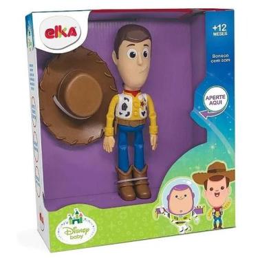 Imagem de Bonecos Woody e Buzz Lightyear 23cm Toy Story Articulados com Som Disn