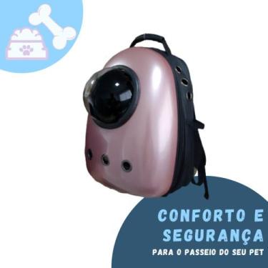 Imagem de Mochila Pet Foguete Acrílico Panorâmica para Passeio - Color Baby