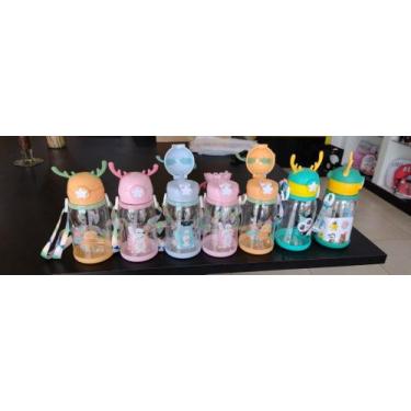 Imagem de Garrafas baby canudo de silicone anti vazamento - Bella Mania , rosa l