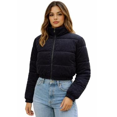 Imagem de Jaqueta Feminina Puffer Casual Facinelli Inverno Acolchoada, Preto 620