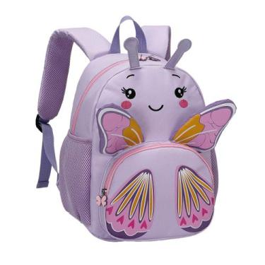 Imagem de Mochila Infantil Pequena Costa Pets Borboleta Panda Escolar
