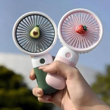 Imagem de Mini Ventilador Portátil de Mão e Mesa LELONG LE-755, Verde