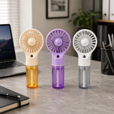 Imagem de Ventilador Portátil 4 Velocidades Umidificador Recarregável - Top Útil