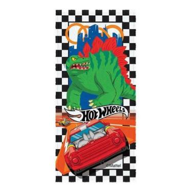 Imagem de Toalha Felpuda Estampada Hot Wheels 60X120Cm Lepper