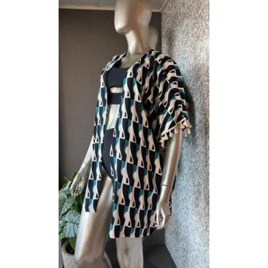Imagem de Kimono estampado - Colmeia 