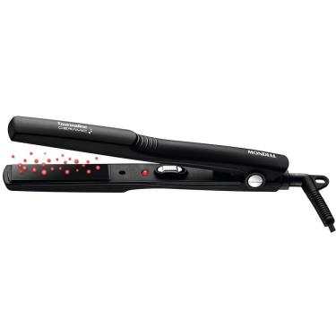 Imagem de Prancha Alisadora P-15 Tourmaline Ceramic 200° Tecnologia Iônica Preta Mondial Bivolt