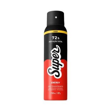 Imagem de Desodorante Super Energy Aerosol Antitranspirante 72h Proteção Total 1