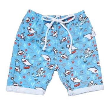 Imagem de Shorts Bebê Tubarão Azul - Bebê Brasileiro, G
