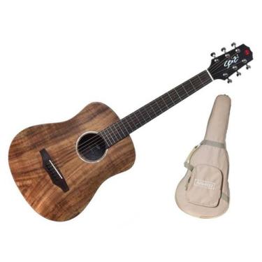 Imagem de Violão Aço Seizi Supreme Baby Kaiju Folk Eletroacústico com Bag - KOA