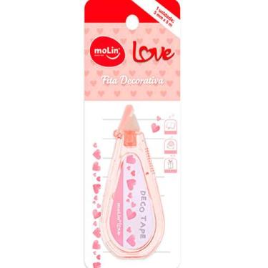 Imagem de Fitas decorativa love coracao (5mmx5m) bt c/1 un   molin   23398