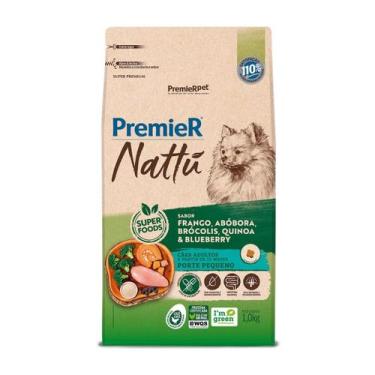 Imagem de Ração Premier Nattu Cães Adultos Pequeno sabor Frango e Abóbora 1 Kg -