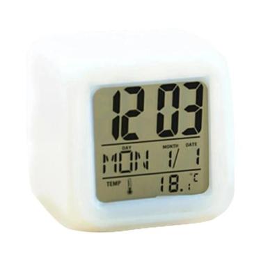 Imagem de Relógio Despertador Digital LED 12/24H Com Luz Noturna Para Mesa, Exib