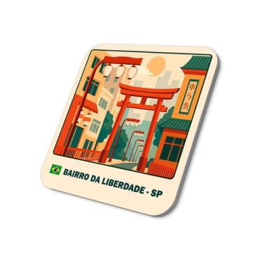 Imagem de Imã de Geladeira Bairro Liberdade (São Paulo)5x5cm - M-Planner
