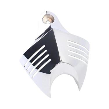 Imagem de Mptprcycle Chrome Twin Horn Cover Cowbell para Harley Big Twins V-Rods