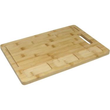 Imagem de Tábua de Corte Home&Co 1x38x27cm Bambu Natural Utensílio de Cozinha pa