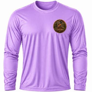 Imagem de Camisa Uv +50 Pássaro Coleiro - Proteção Solar cor:LilásTamanho:GG - G