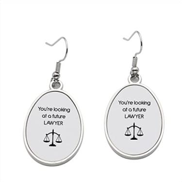 Imagem de Brincos de advogado You're Looking Future - Brincos pendentes para meninas - Presente de festa de aniversário dos namorados