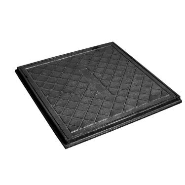 Imagem de Tampa Caixa Gordura Inspeção Esgoto 40X40Cm Ferro Simples