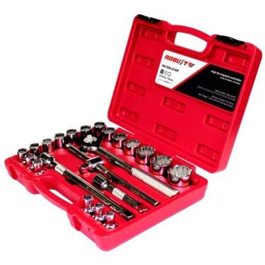 Imagem de Jogo de Soquetes Estriados 1/2" 8 a 32 mm 22 peças Robust