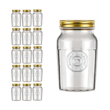 Imagem de Pote Americado Vintage Retro Tampa Biscoito 1L Nadir 15Un