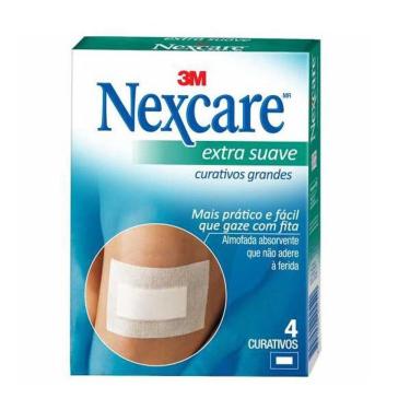 Imagem de Curativo Nexcare Grande EXTRA Suave 4 Unidades
