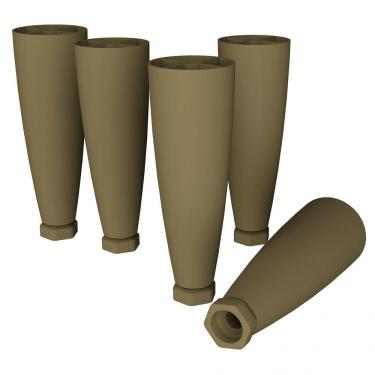 Imagem de Kit 5 Pés Cônicos para Cozinha Emily Henn Bronze