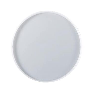 Imagem de Bandeja de molde de silicone - Moldes Criativos Exclusivos em Resina Grandes | Molde de mesa de resina com 3 pernas de mesa bordas lisas e placa de charcutaria de toque Molde de resina, A2/b2