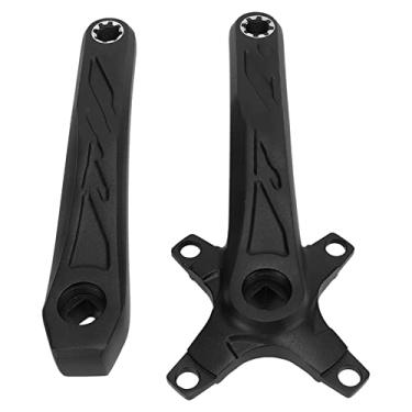 Imagem de Pedivela de mountain bike, manivela de furo quadrado de liga de alumínio de alta resistência tamanho padrão para disco duplo único e 3 discos