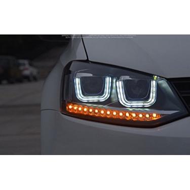 Imagem de Gowe Carro Estilo 2009-2015 para VW Polo Faróis Novo Polo LED Farol Cruiser drl Lente Duplo Feixe H7 HID Xenon Temperatura de cor: 8000 K Potência: 55 W