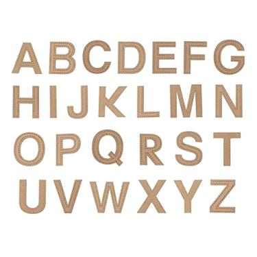 Imagem de Pssopp Modelos de couro chaveiro modelo acrílico alfabeto chaveiro padrão conjunto de estêncil artesanato em couro diy ferramenta chaveiro quadros