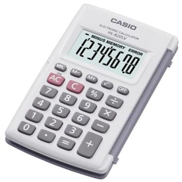 Imagem de Calculadora De Bolso Casio 8 Dígitos Hl820lv-We - Branca