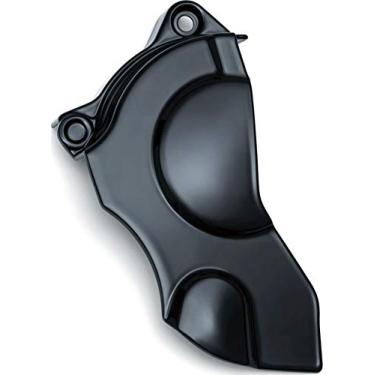 Imagem de Kuryakyn Acessório de realce de motocicleta 6455: Capa de moldura frontal inferior de precisão para motocicletas Harley-Davidson Softail 2018-19, preto brilhante