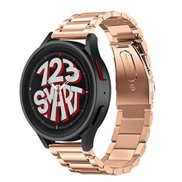 Imagem de Pulseira de Aço Inoxidável Marca 123Smart compatível com Galaxy Watch 4 Watch 5 Watch 6 Watch 7 40mm 42mm 43mm 44mm 45mm 46mm 47mm