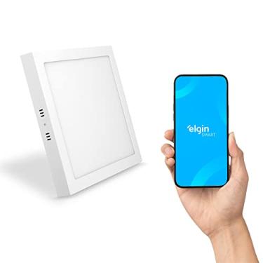 Imagem de Luminária LED Inteligente 24W 3000-6500K Elgin Quadrada de Sobrepor Wi-Fi Bivolt Compatível com Alexa e Google Home