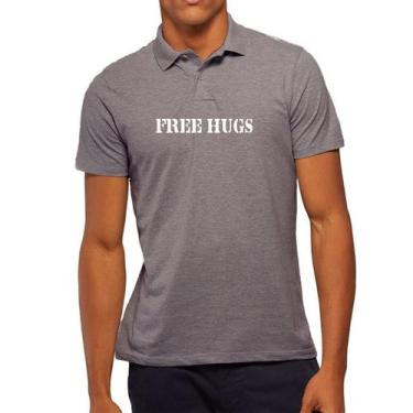 Imagem de Camiseta Masculina Gola Polo - Modelo Free Hugs - Project Company